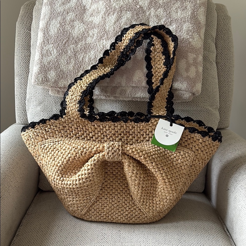 NWT Kate Spade Tan and Black Tote Bag for Target